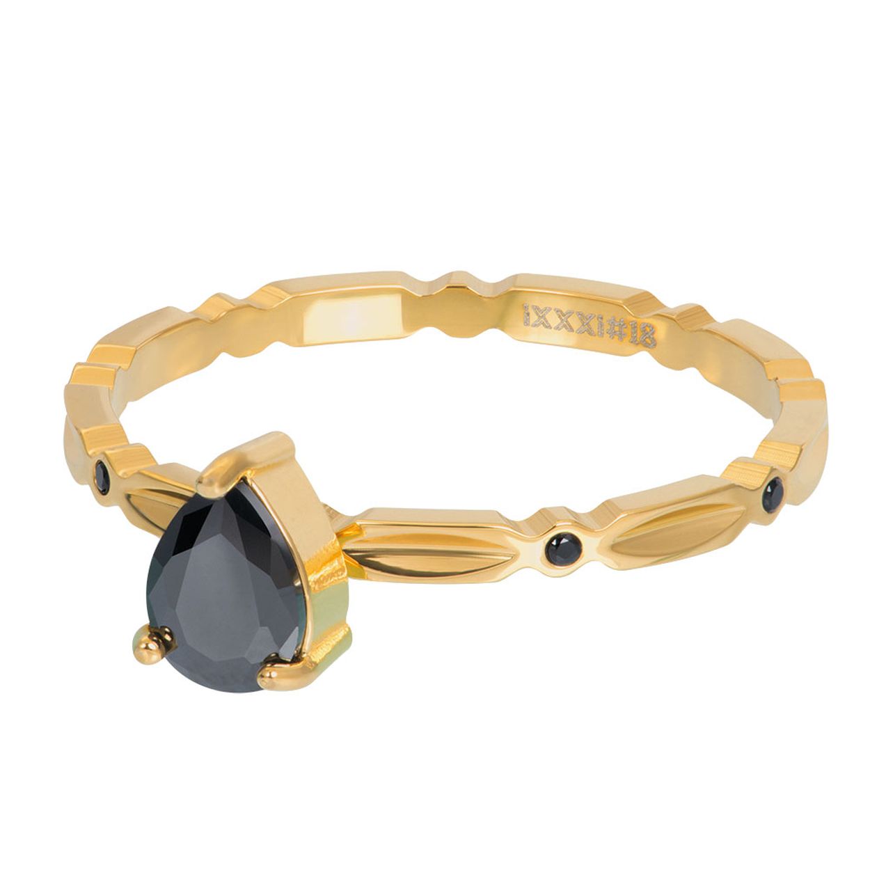 Dit is een goudkleurige ring in maat 20 uit de collectie Desire