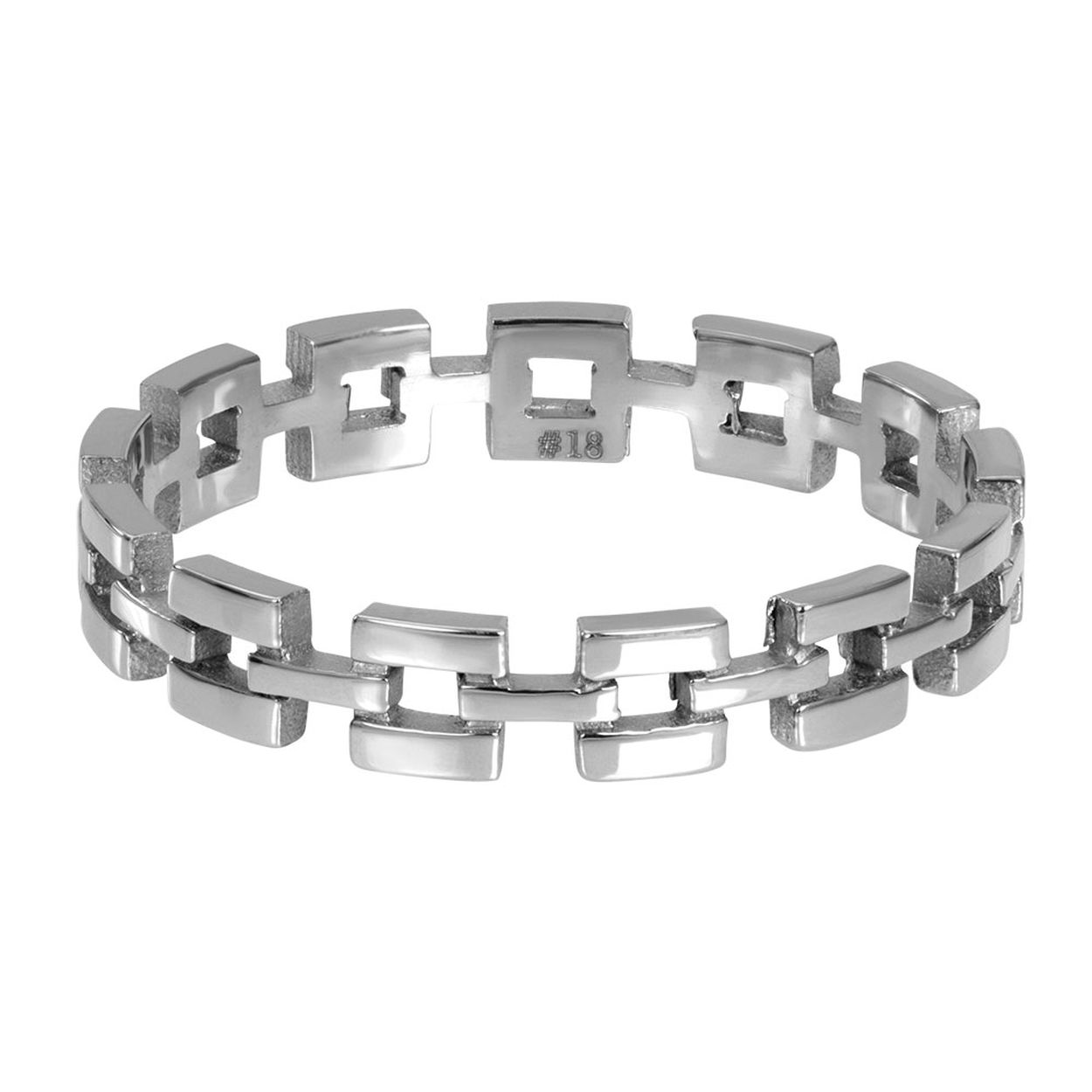 Dit is een zilverkleurige ring in maat 20 uit de collectie Utopia