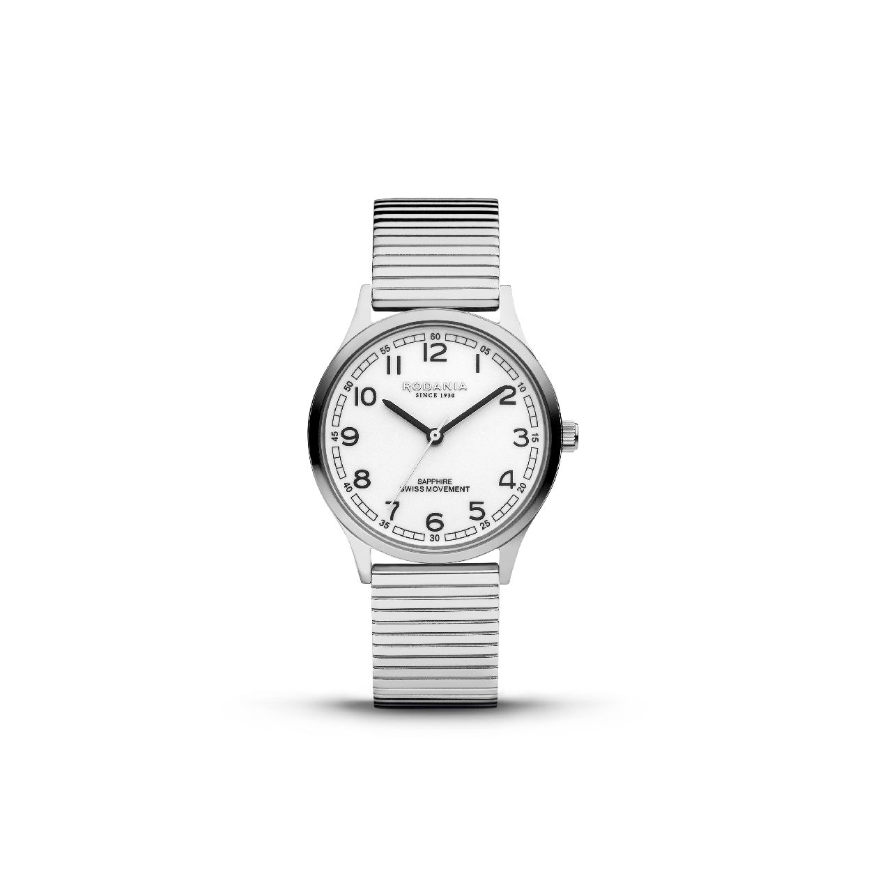 Dit dameshorloge is van het merk Rodania. Het is een analoog horloge met een band van edelstaal. De diameter van de kast is32 mm.
De verdere specificaties van het horloge zijn als volgt:
Glassoort: saffier
Waterdichtheid: 5 ATM
Techniek: quartz