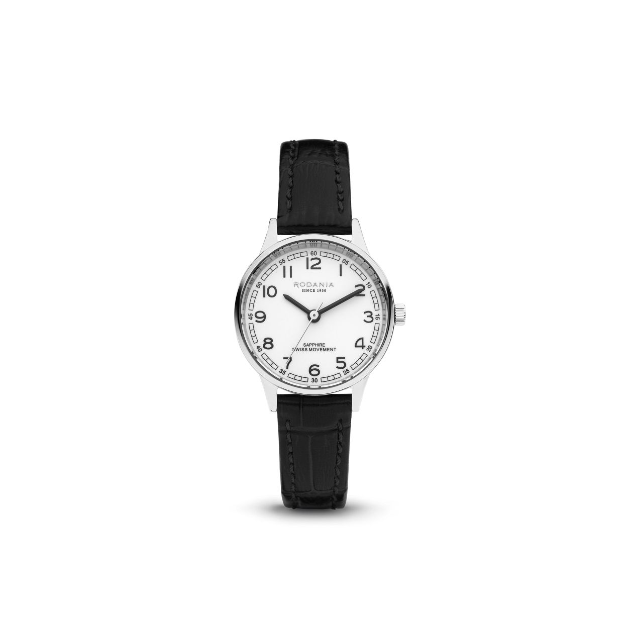 RODANIA STALEN DAMESHORLOGE NYON CLASSIC 26 LEREN BAND
