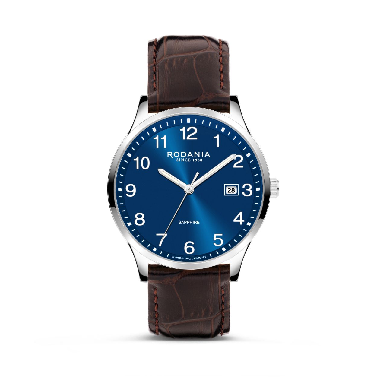 Dit is een herenhorloge van het merk Rodania