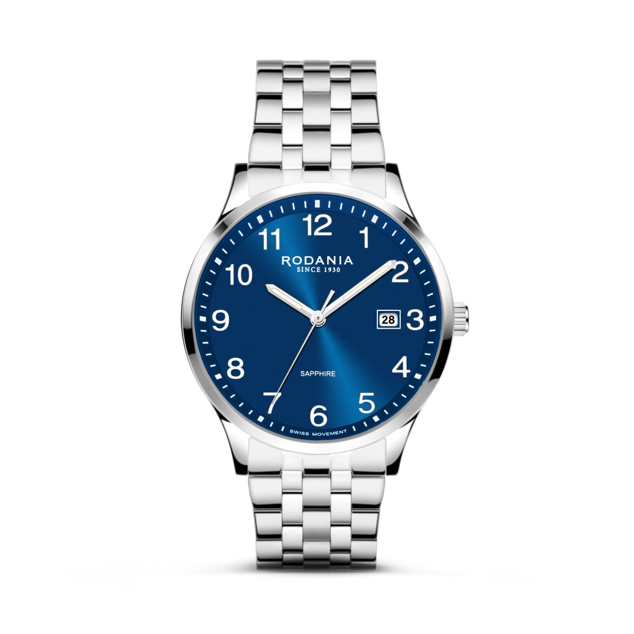 Dit is een herenhorloge van het merk Rodania