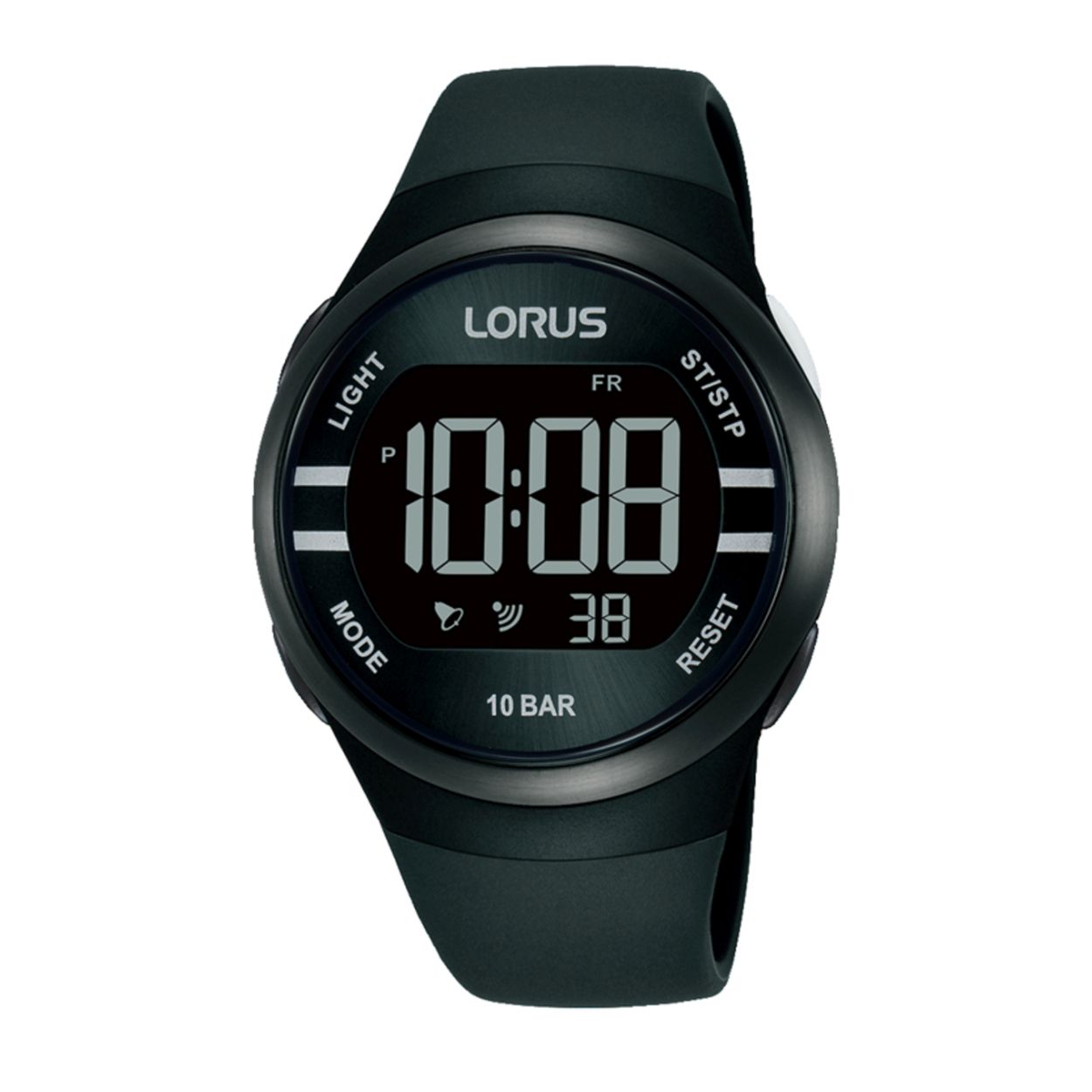 Dit herenhorloge is van het merk Lorus. Het is een digitaal horloge gemaakt van silicoon. De diameter van de kast is 38 mm en de kast is 14 mm dik.
De verdere specificaties van het horloge zijn als volgt:
Glassoort: acryl glas
Bandbreedte: 16
Kastmateriaal: kunststof
Waterdichtheid: 10 ATM
Techniek: quartz