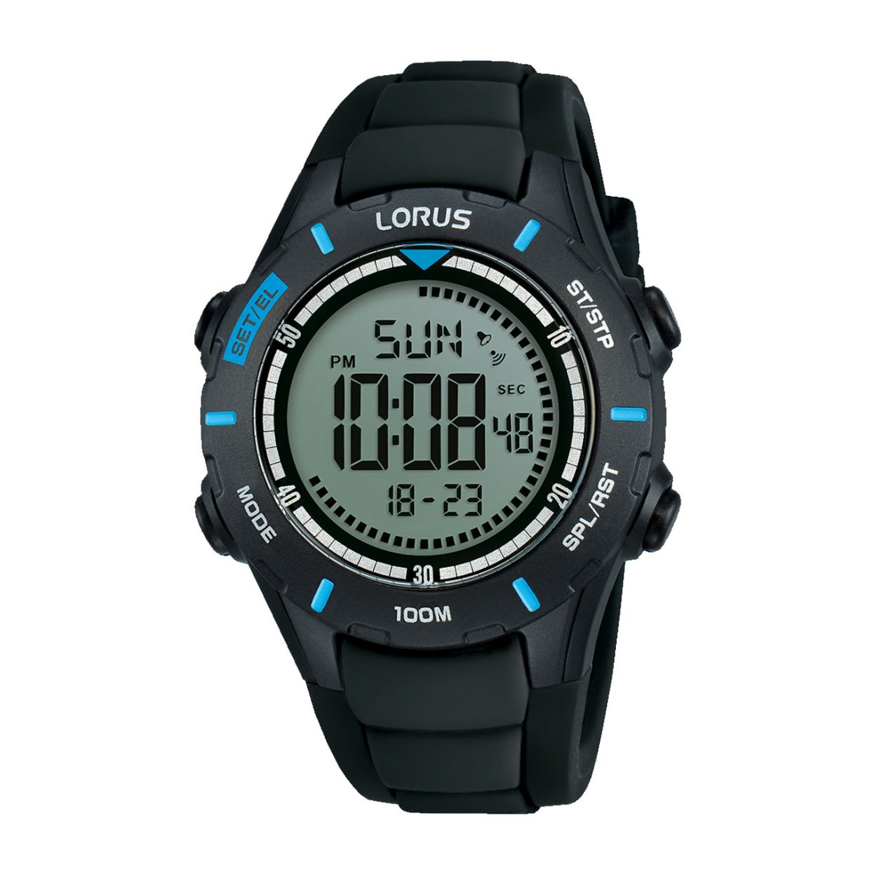 Dit herenhorloge is van het merk Lorus. Het is een digitaal horloge gemaakt van silicoon. De diameter van de kast is 40 mm en de kast is 15.5 mm dik.
De verdere specificaties van het horloge zijn als volgt:
Glassoort: acryl glas
Bandbreedte: 18
Kastmateriaal: kunststof
Waterdichtheid: 10 ATM
Techniek: quartz