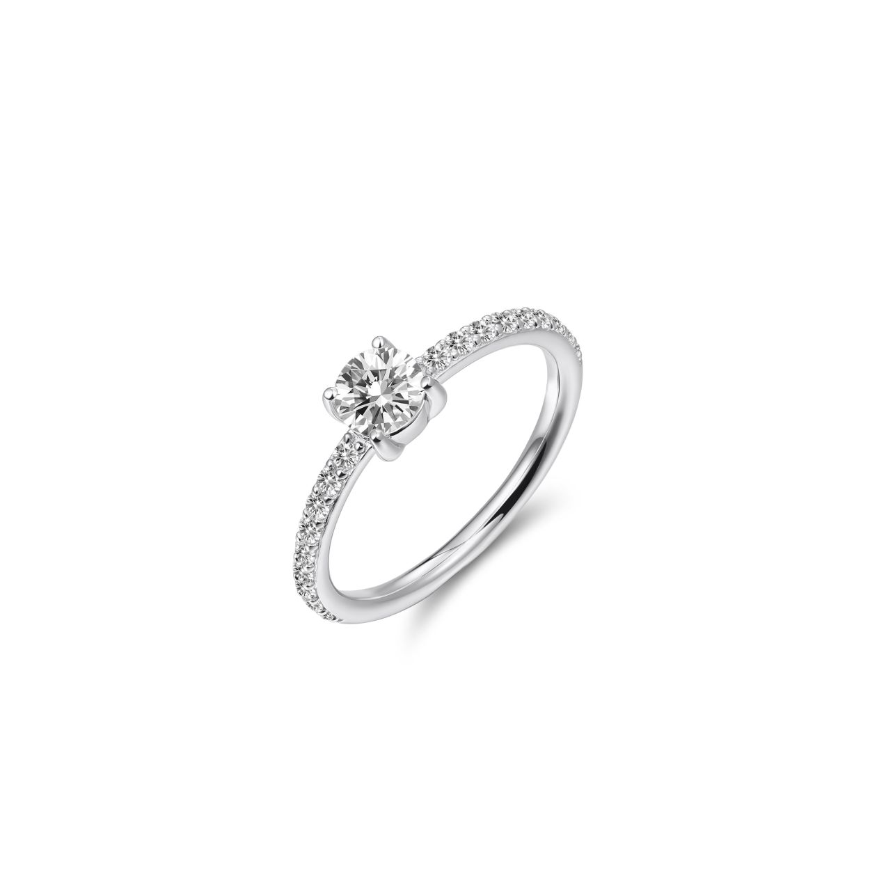 Ring uit de Dashing Details collectie van Gisser Jewels gemaakt van Gerhodineerd Zilver. De ringmaat is 50 en de ringbreedte is 2 - 5 mm.