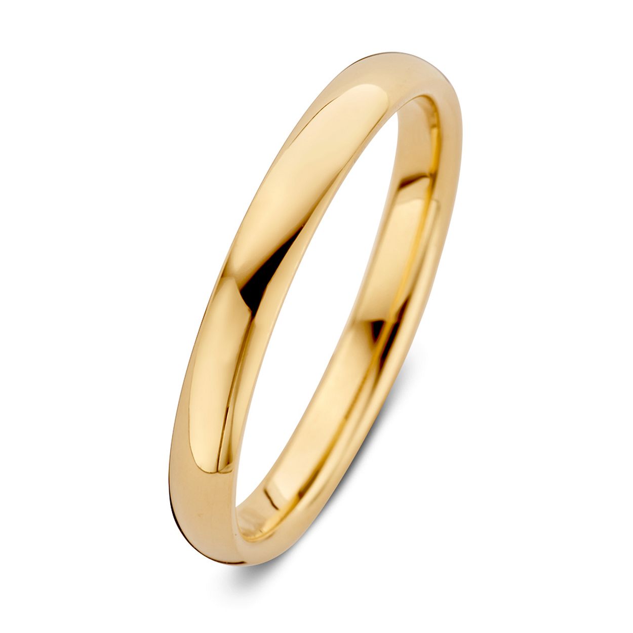 Geelgouden ring 'Jess' 3mm gemaakt van 18 karaat gerecycled goud.