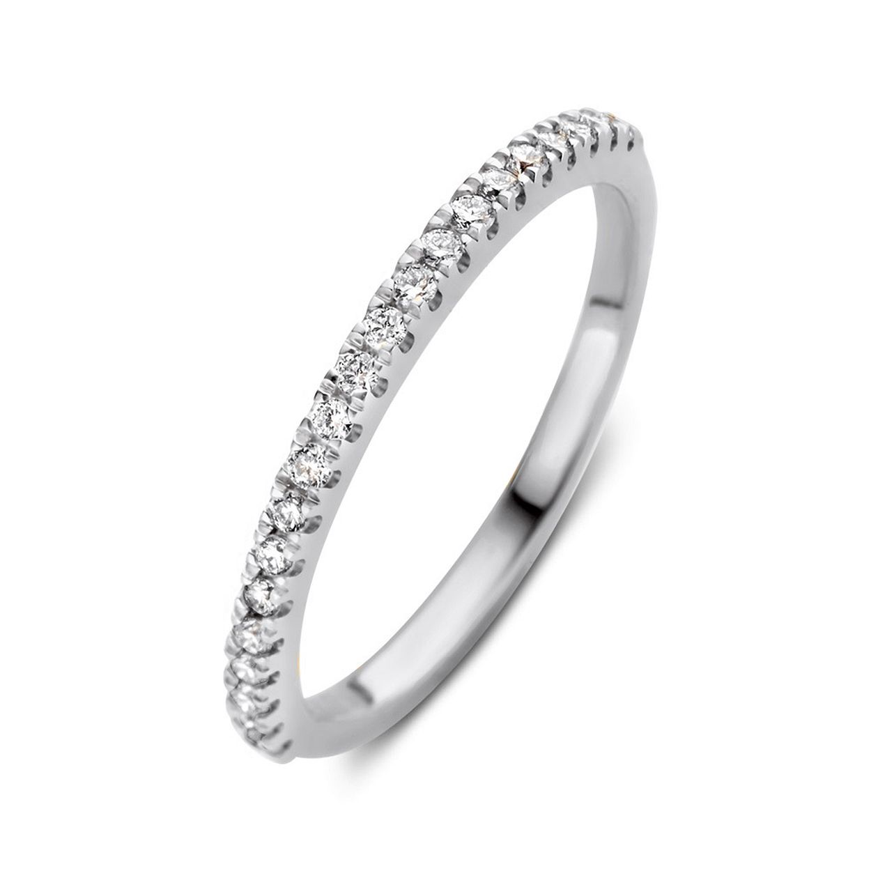 Aurore - 18kt Witgouden rijring bezet met 21 briljant geslepen lab-diamanten
