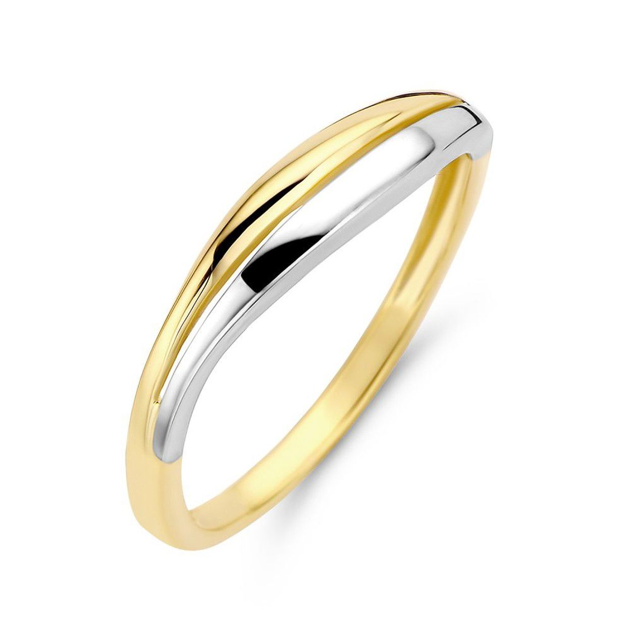 14krt Bicolor Goud Ring RB405349-56