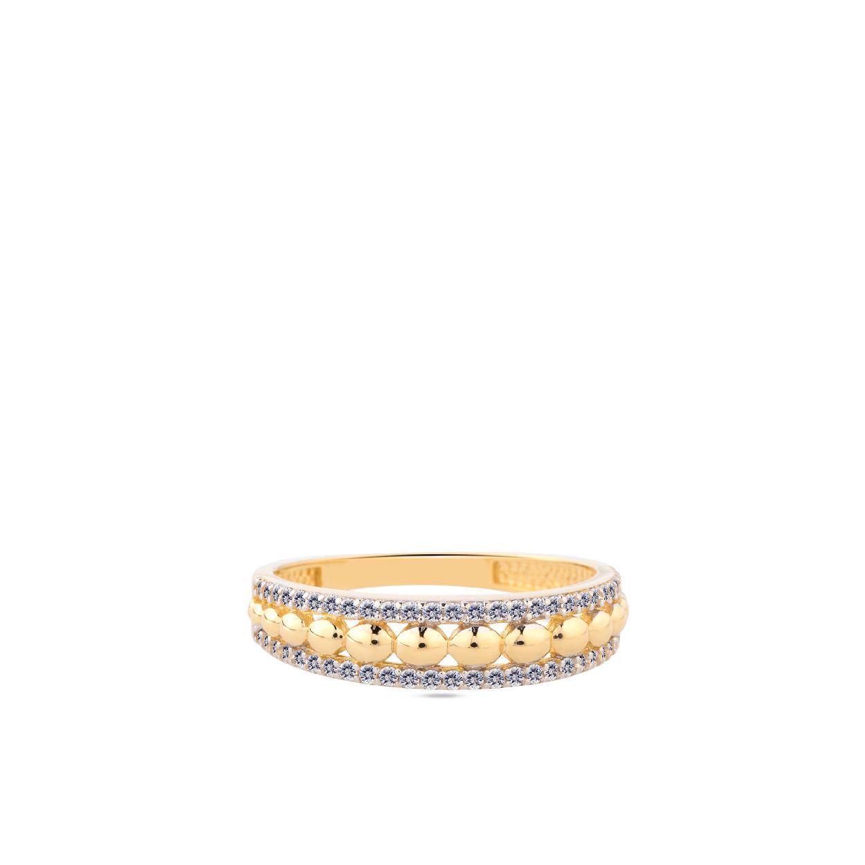 Deze ring is van het merk Swing Jewels. Het is een damessieraad gemaakt van goud, 14 karaat, (legering: 0.585). De ring is witgoud van kleur.
De verdere specificaties van de ring zijn als volgt:
Breedte (mm): 37
Lengte (mm): 58
Hoogte (mm): 5.2