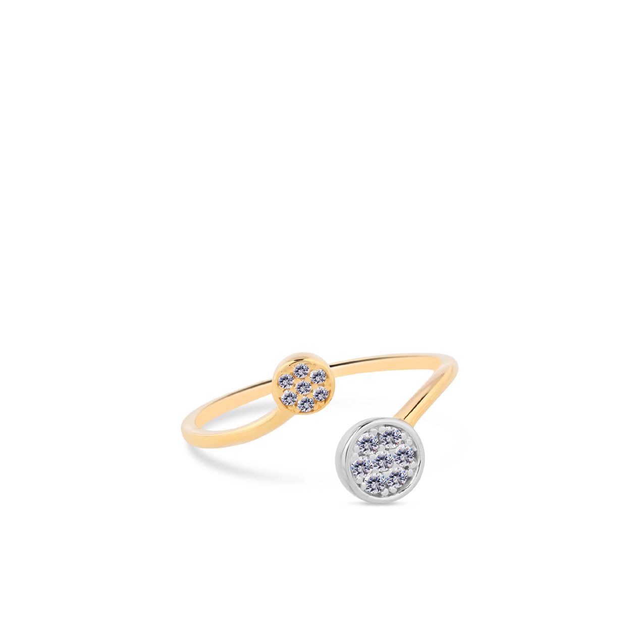 Dit is een ring van het merk Swing Jewels. De kleur van het sieraad is wit en geelgoud. Dit sieraad bevat de edelsteen: zirconia. De kleur van deze edelsteen is: wit.