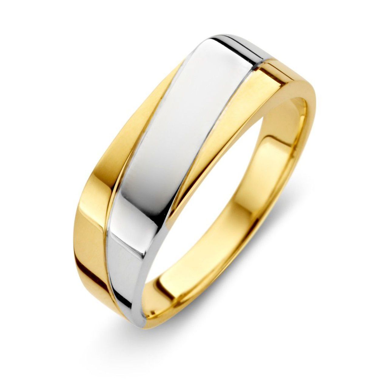 Ring bicolor Maat 66
