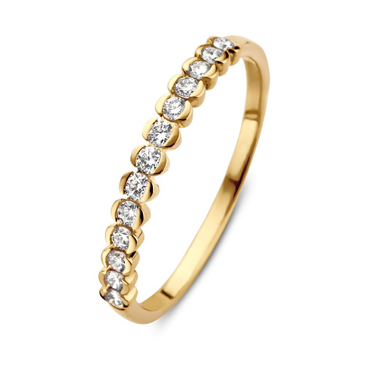 Dit is een ring van Excellent Jewelry in de kleur geel