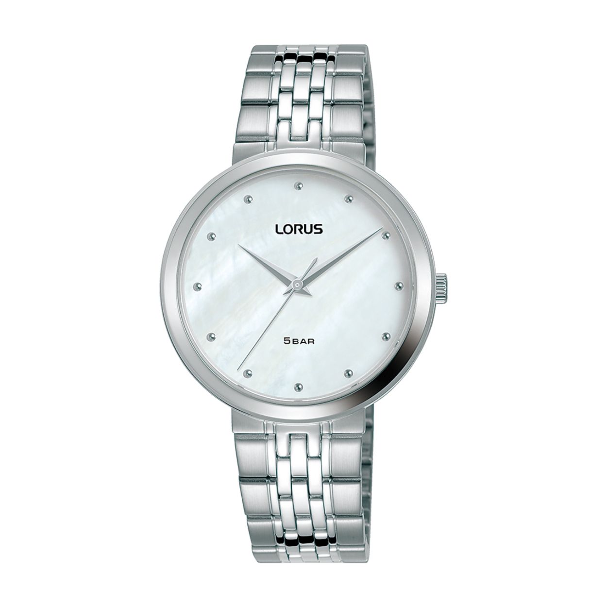 Dit dameshorloge is van het merk Lorus. Het is een analoog horloge gemaakt van staal. De diameter van de kast is 32 mm en de kast is 8 mm dik.
De verdere specificaties van het horloge zijn als volgt:
Glassoort: hardlex mineraal glas
Bandbreedte: 14
Kastmateriaal: staal
Waterdichtheid: 5 ATM
Techniek: quartz
