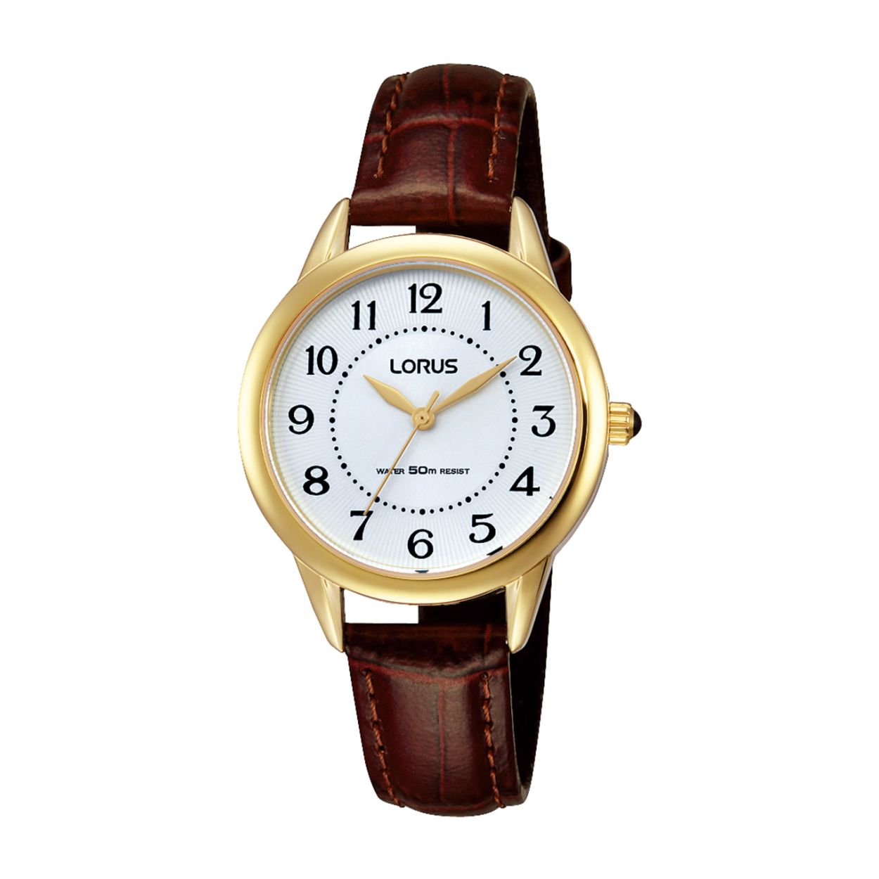 Dit dameshorloge is van het merk Lorus. Het is een analoog horloge gemaakt van leer. De diameter van de kast is 30 mm en de kast is 8 mm dik.
De verdere specificaties van het horloge zijn als volgt:
Glassoort: hardlex mineraal glas
Bandbreedte: 12
Kastmateriaal: metaal
Waterdichtheid: 5 ATM
Techniek: quartz