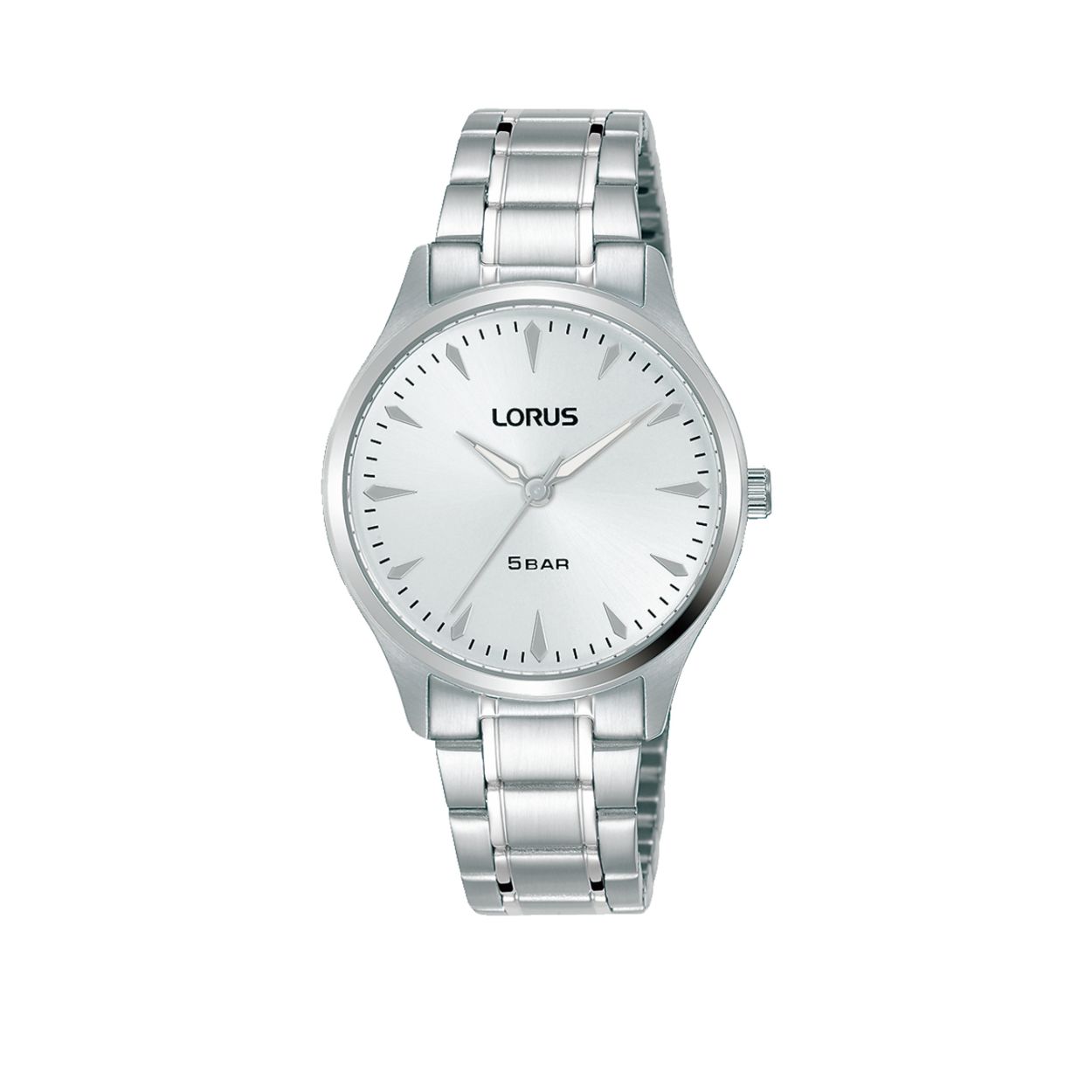 Dit dameshorloge is van het merk Lorus. Het is een analoog horloge gemaakt van staal. De diameter van de kast is 32 mm en de kast is 7.5 mm dik.
De verdere specificaties van het horloge zijn als volgt:
Glassoort: hardlex mineraal glas
Bandbreedte: 14
Kastmateriaal: staal
Waterdichtheid: 5 ATM
Techniek: quartz