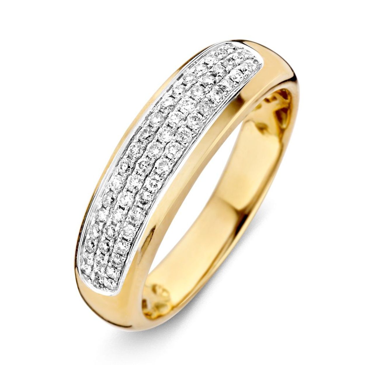 Ring bicolor briljant Maat 54