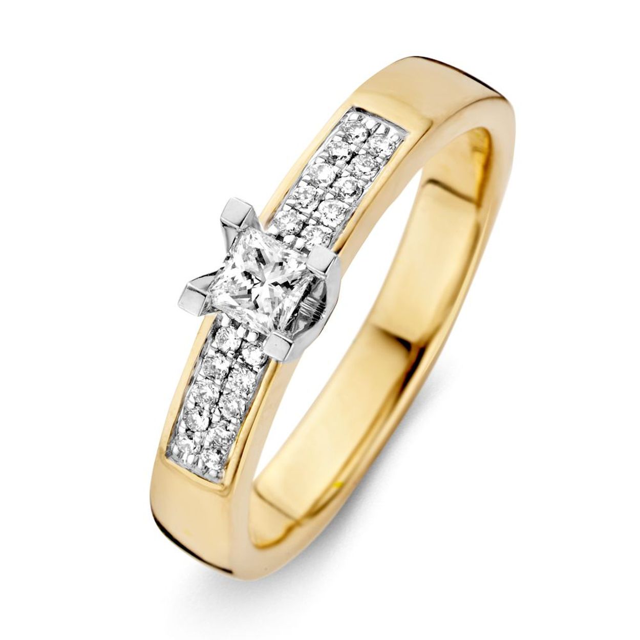 Ring bicolor briljant Maat 58