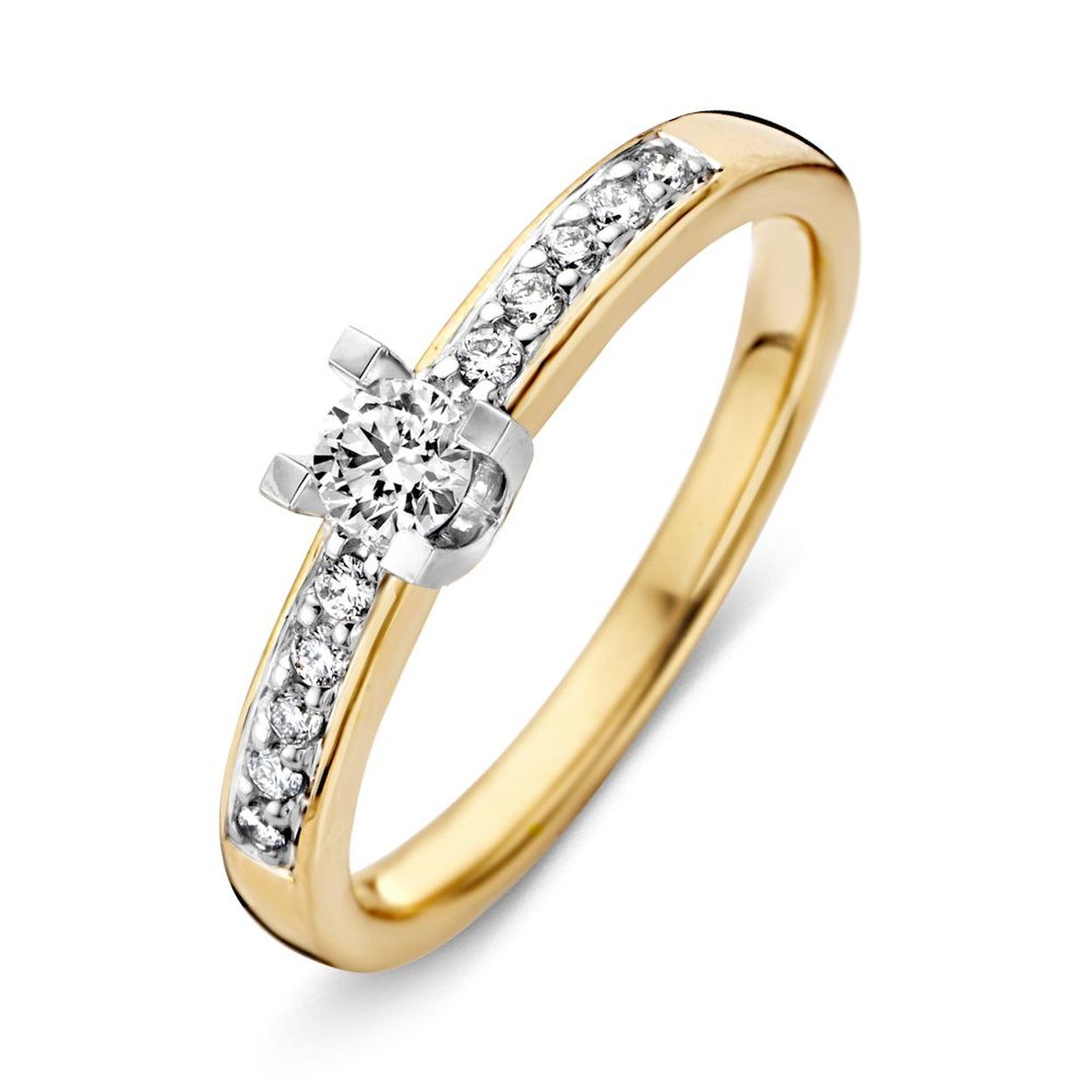 Ring bicolor briljant Maat 56