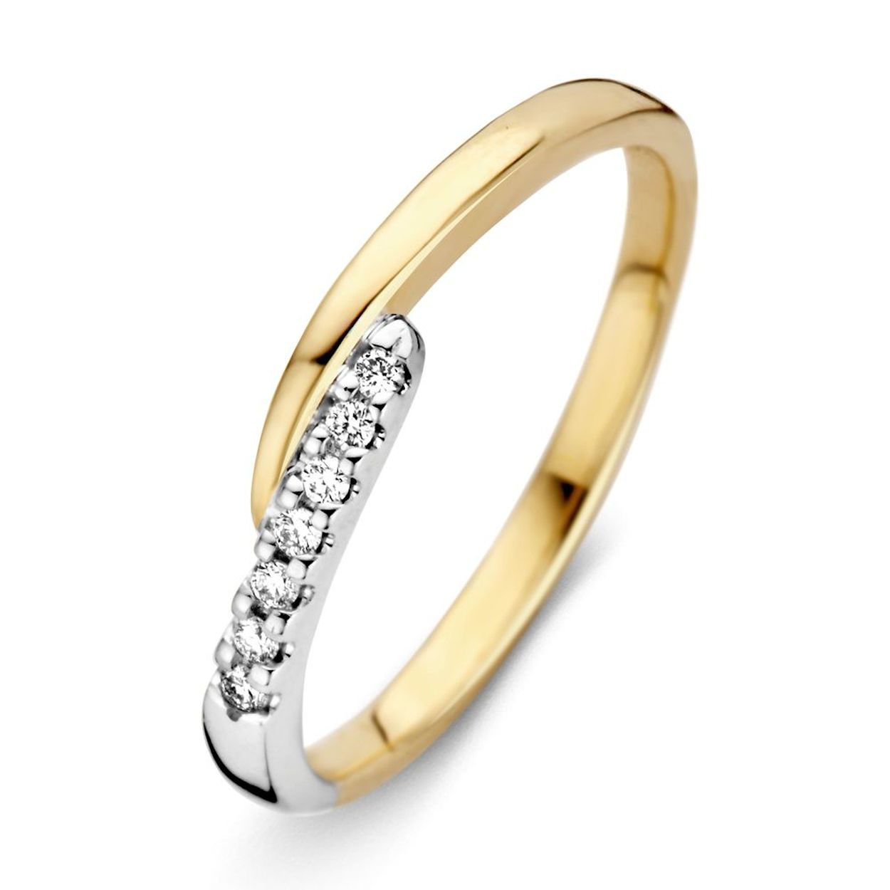 Ring bicolor briljant Maat 52