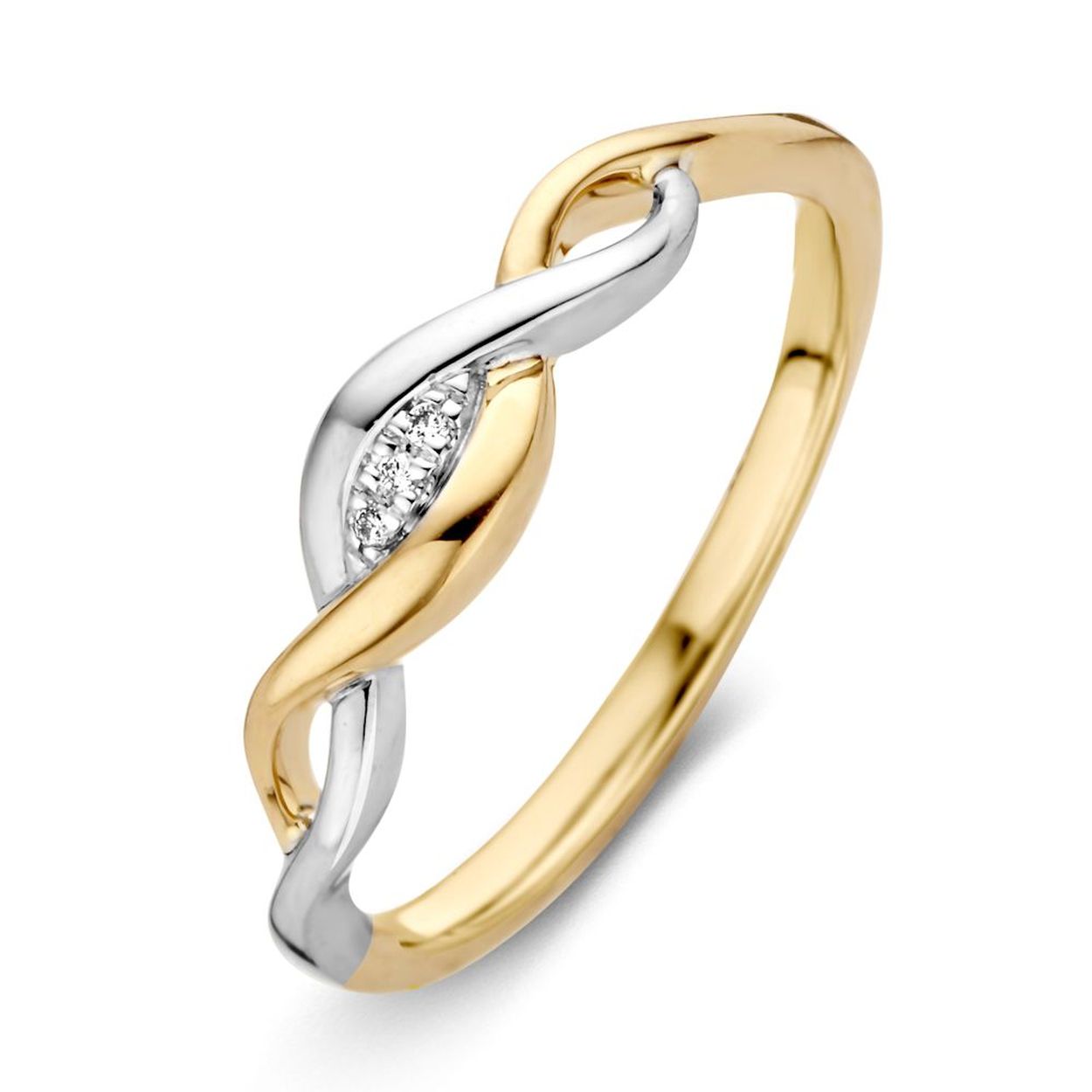 Ring bicolor briljant Maat 58