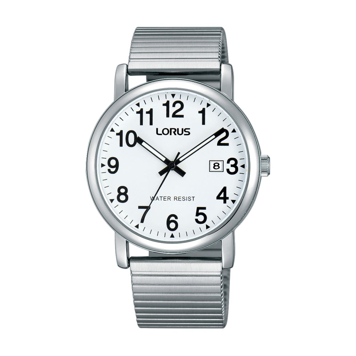 Dit herenhorloge is van het merk Lorus. Het is een analoog horloge gemaakt van staal. De diameter van de kast is 37.5 mm en de kast is 9.5 mm dik.
De verdere specificaties van het horloge zijn als volgt:
Glassoort: hardlex mineraal glas
Bandbreedte: 19
Kastmateriaal: metaal
Waterdichtheid: 3 ATM
Techniek: quartz