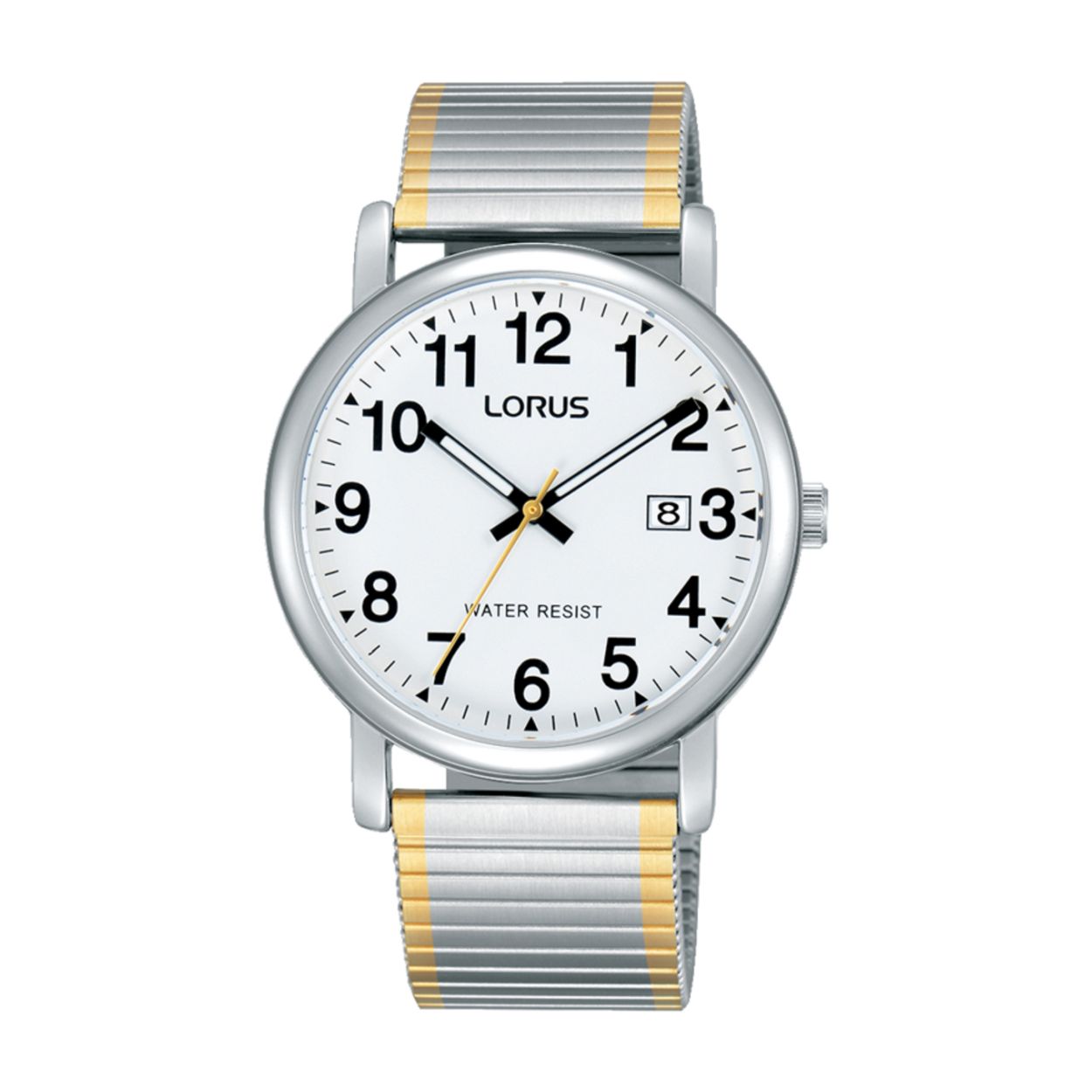 Dit herenhorloge is van het merk Lorus. Het is een analoog horloge gemaakt van staal. De diameter van de kast is 37.5 mm en de kast is 9.5 mm dik.
De verdere specificaties van het horloge zijn als volgt:
Glassoort: hardlex mineraal glas
Bandbreedte: 20
Kastmateriaal: metaal
Waterdichtheid: 3 ATM
Techniek: quartz