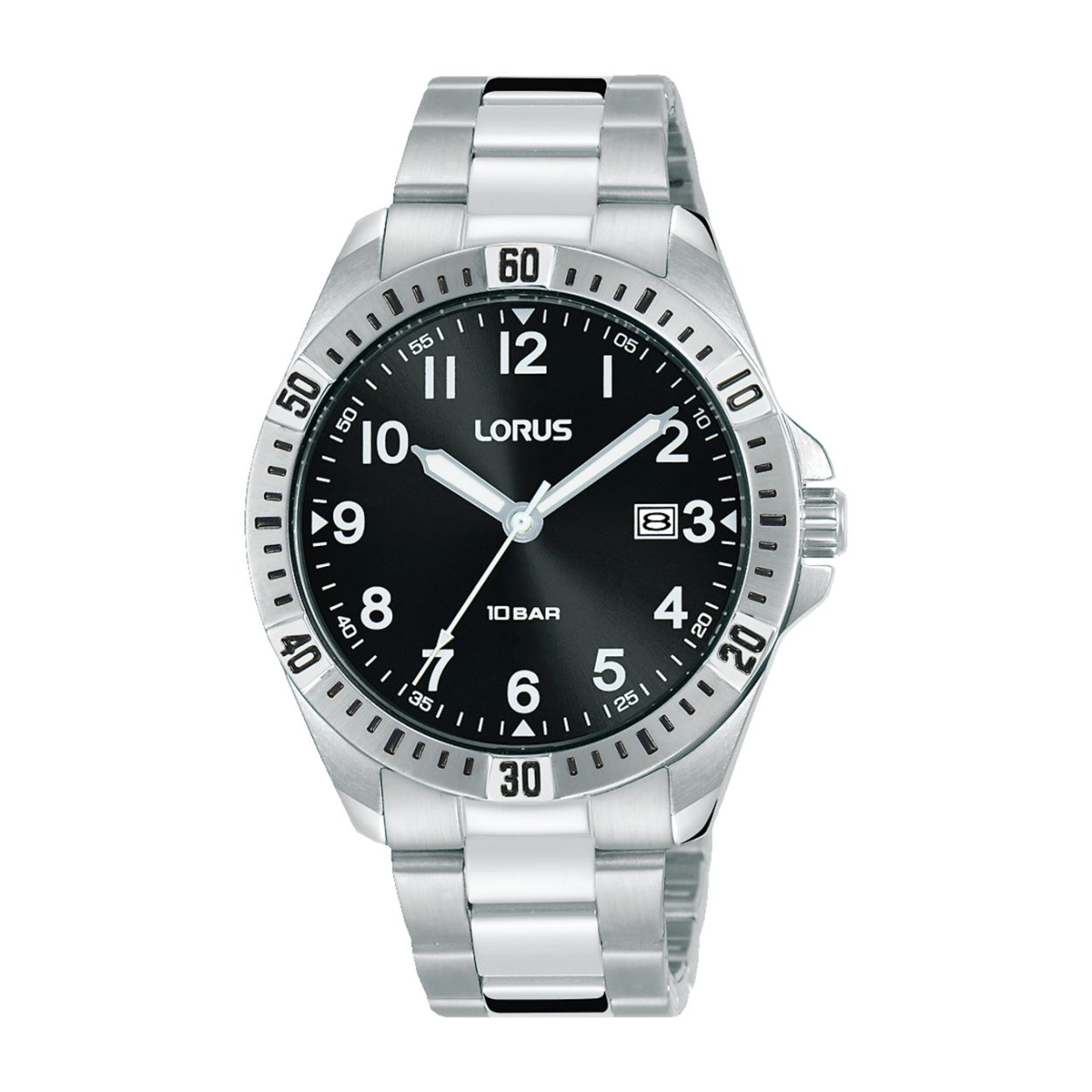 Dit herenhorloge is van het merk Lorus. Het is een analoog horloge gemaakt van staal. De diameter van de kast is 39 mm en de kast is 10 mm dik.
De verdere specificaties van het horloge zijn als volgt:
Glassoort: hardlex mineraal glas
Bandbreedte: 18
Kastmateriaal: staal
Waterdichtheid: 10 ATM
Techniek: quartz