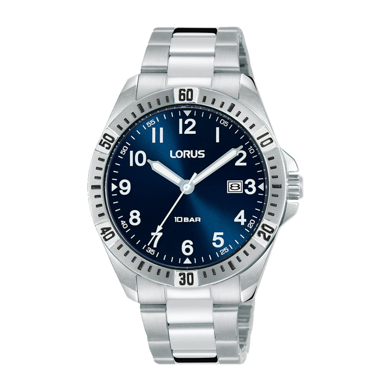 Dit herenhorloge is van het merk Lorus. Het is een analoog horloge gemaakt van staal. De diameter van de kast is 39 mm en de kast is 10 mm dik.
De verdere specificaties van het horloge zijn als volgt:
Glassoort: hardlex mineraal glas
Bandbreedte: 18
Kastmateriaal: staal
Waterdichtheid: 10 ATM
Techniek: quartz