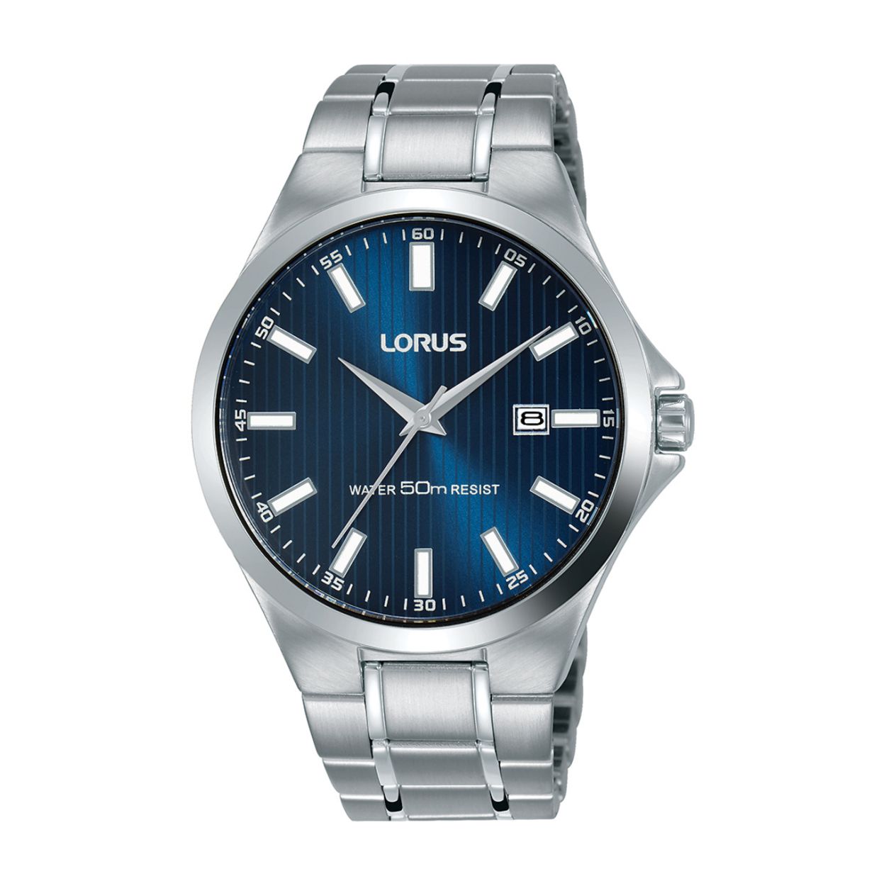 Dit herenhorloge is van het merk Lorus. Het is een analoog horloge gemaakt van staal. De diameter van de kast is 40 mm en de kast is 10 mm dik.
De verdere specificaties van het horloge zijn als volgt:
Glassoort: hardlex mineraal glas
Bandbreedte: 18
Kastmateriaal: staal
Waterdichtheid: 5 ATM
Techniek: quartz