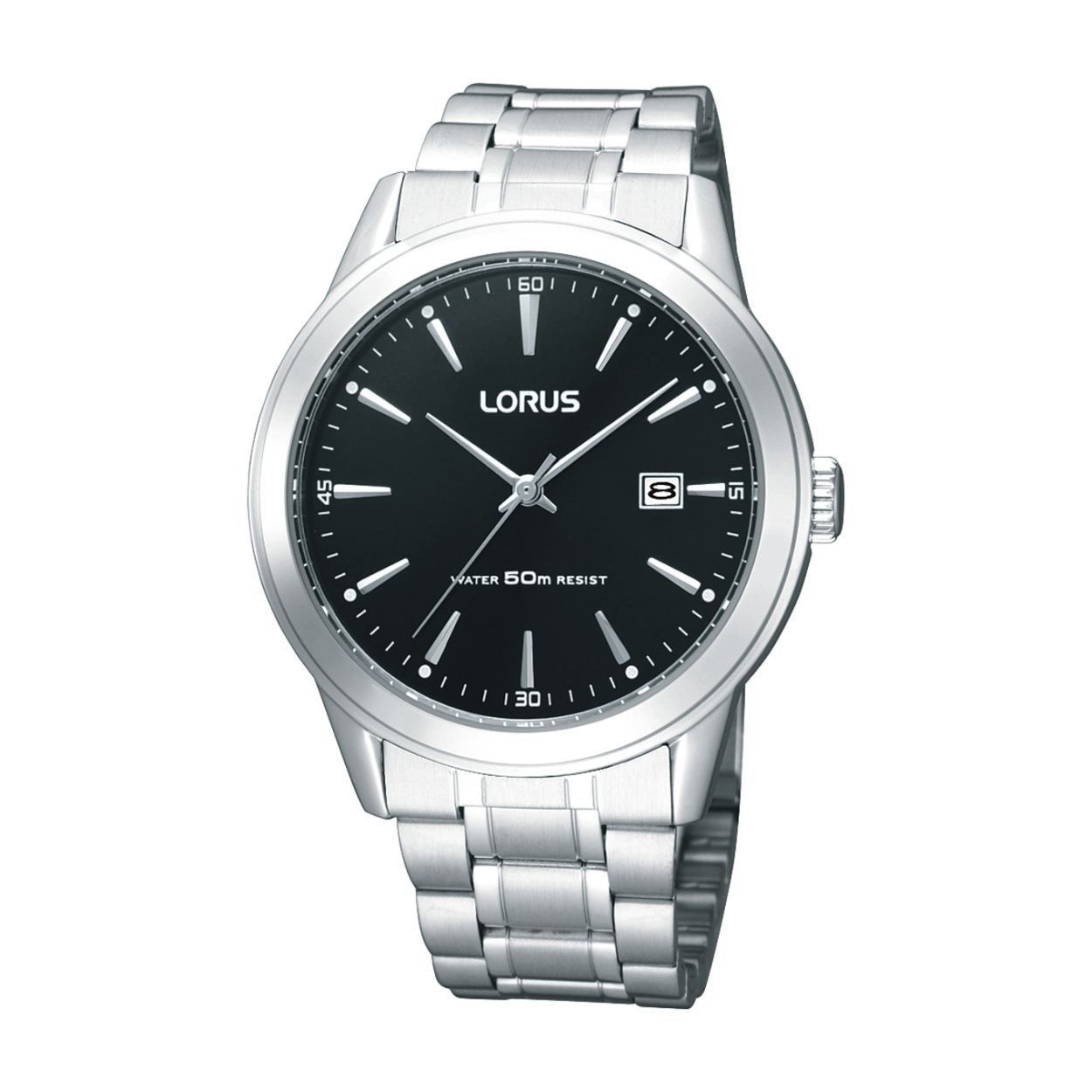 Dit herenhorloge is van het merk Lorus. Het is een analoog horloge gemaakt van staal. De diameter van de kast is 39.5 mm en de kast is 10 mm dik.
De verdere specificaties van het horloge zijn als volgt:
Glassoort: hardlex mineraal glas
Bandbreedte: 19
Kastmateriaal: staal
Waterdichtheid: 5 ATM
Techniek: quartz