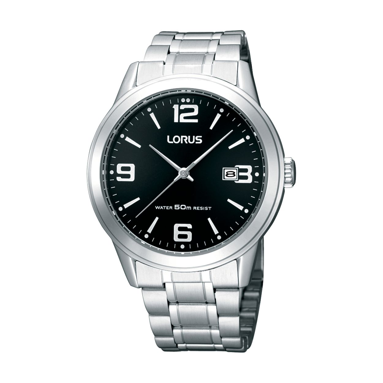 Dit herenhorloge is van het merk Lorus. Het is een analoog horloge gemaakt van staal. De diameter van de kast is 39.5 mm en de kast is 10 mm dik.
De verdere specificaties van het horloge zijn als volgt:
Glassoort: hardlex mineraal glas
Bandbreedte: 19.5
Kastmateriaal: staal
Waterdichtheid: 5 ATM
Techniek: quartz