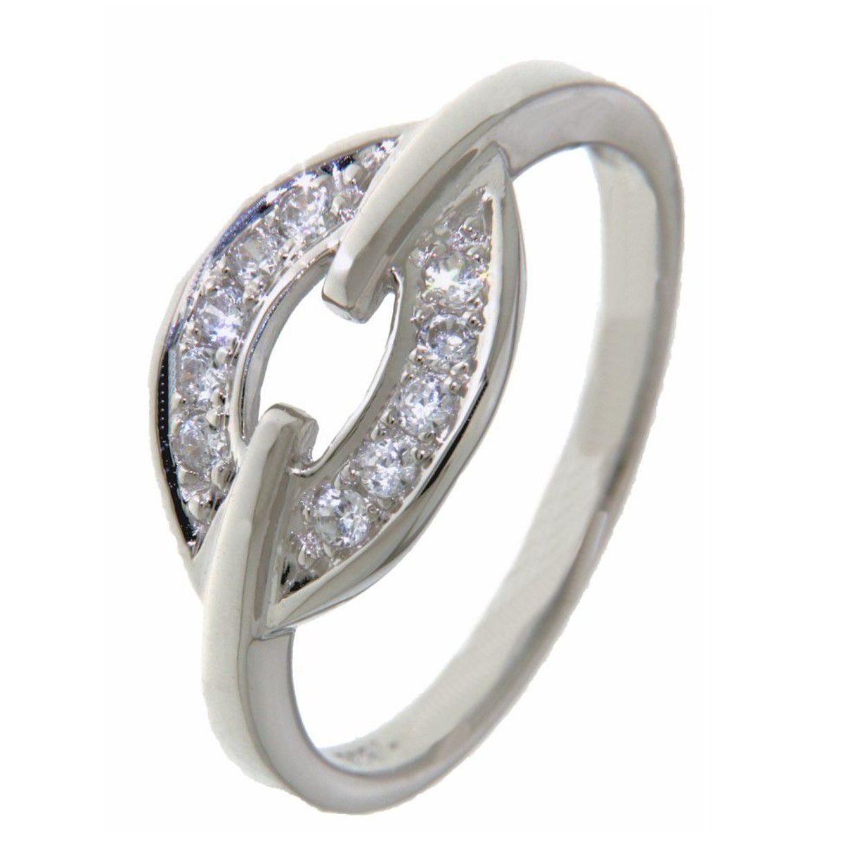 Ring witgoud zirkonia