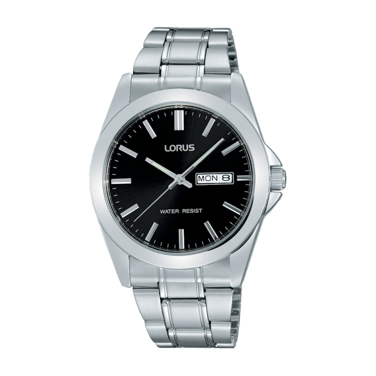 Dit herenhorloge is van het merk Lorus. Het is een analoog horloge gemaakt van staal. De diameter van de kast is 37 mm en de kast is 9 mm dik.
De verdere specificaties van het horloge zijn als volgt:
Glassoort: hardlex mineraal glas
Bandbreedte: 20
Kastmateriaal: metaal
Waterdichtheid: 3 ATM
Techniek: quartz