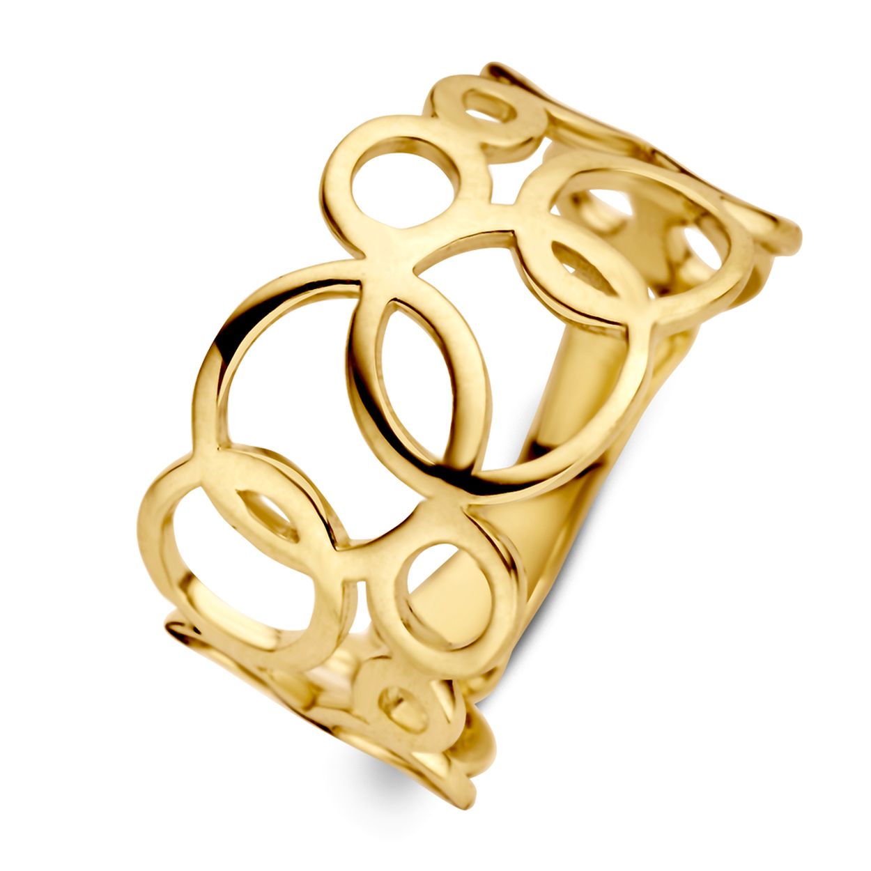 14.kt gouden ring mt.56