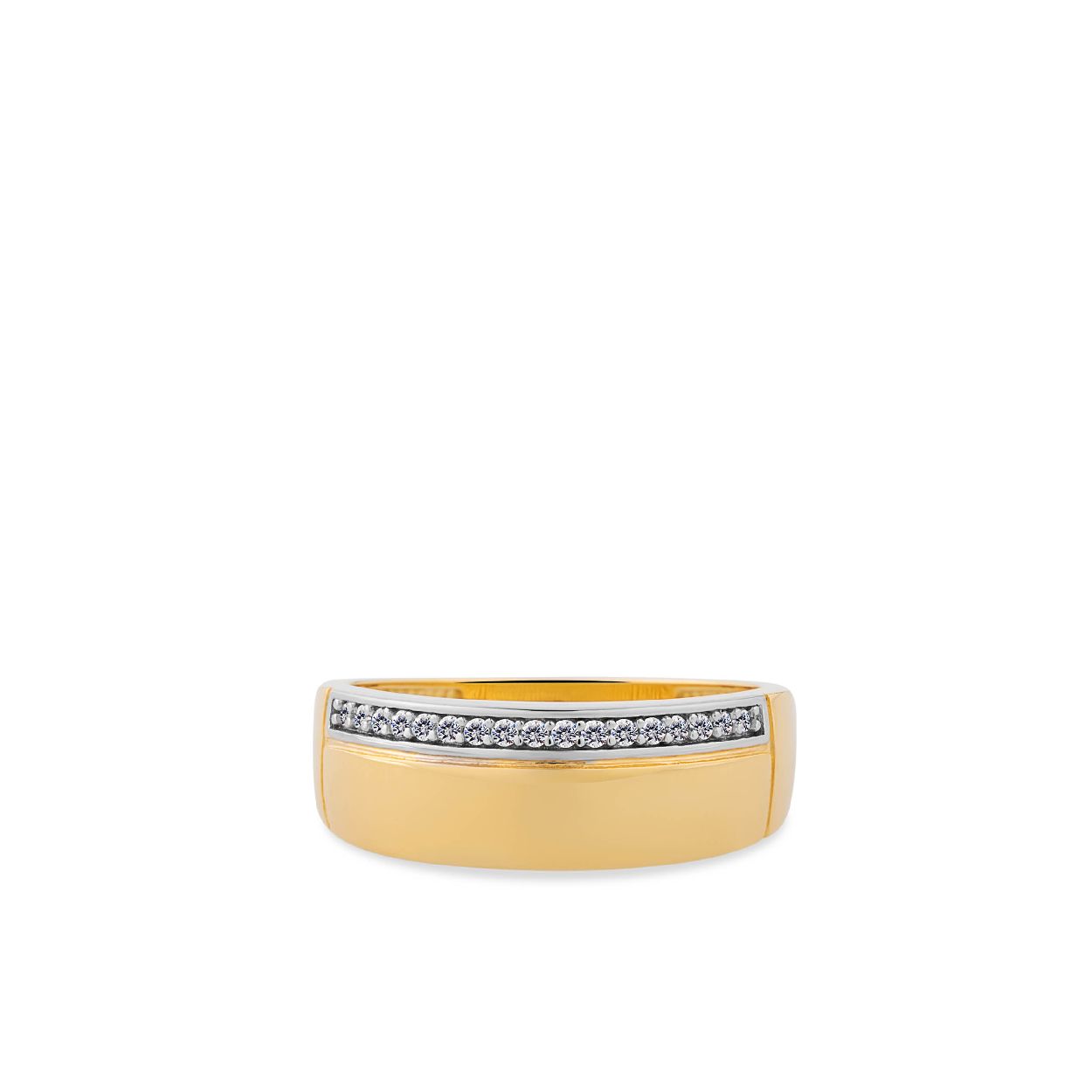 Deze ring is van het merk Swing Jewels. Het is een damessieraad gemaakt van goud, 14 karaat, (legering: 0.585). De ring is wit en geelgoud van kleur.
De verdere specificaties van de ring zijn als volgt:
Breedte (mm): 25
Lengte (mm): 54
Hoogte (mm): 6.2