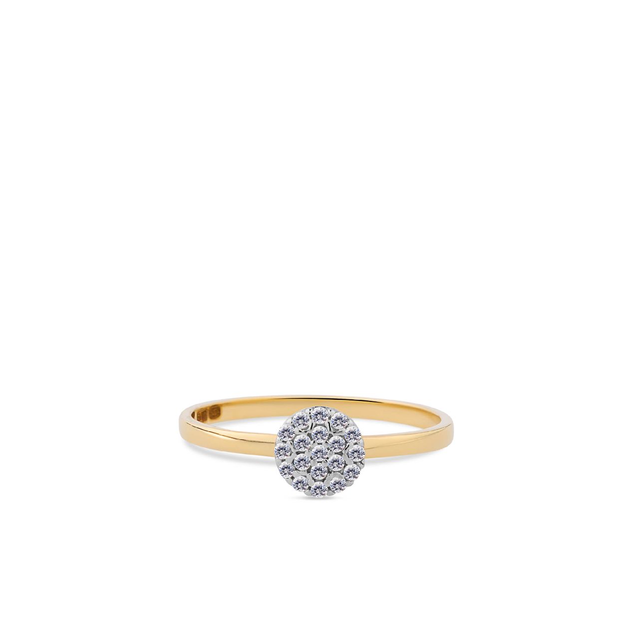 14k gouden ring van het merk Swing Jewels met zirkonia's in maat 54