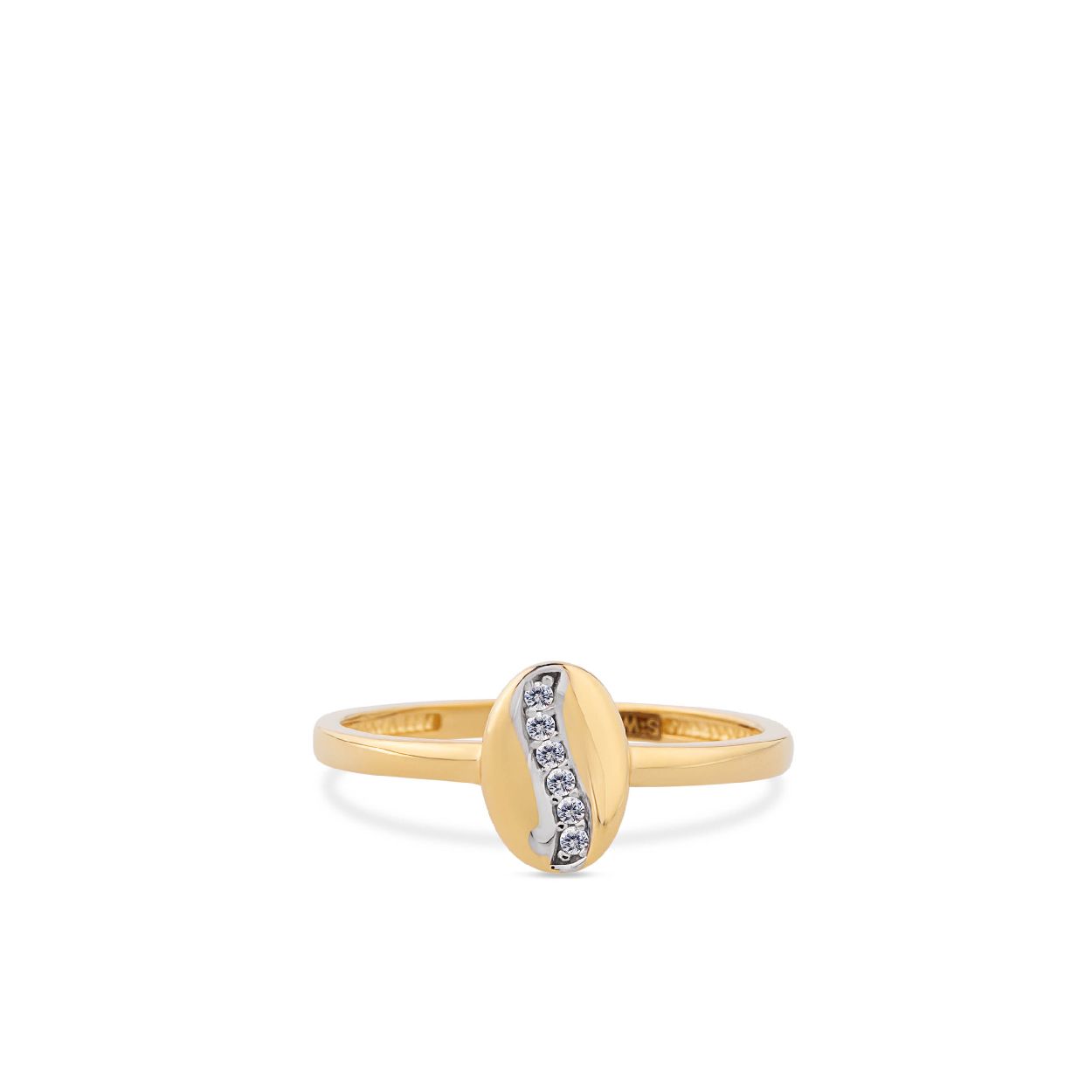 De 14 karaats Swing ring met zirkonia steentjes, is een verfijnd sieraad van goud. Deze ring is perfect voor elegante gelegenheden en voegt een vleugje luxe toe aan uw outfit. Draag hem alleen voor een subtiele chique uitstraling.