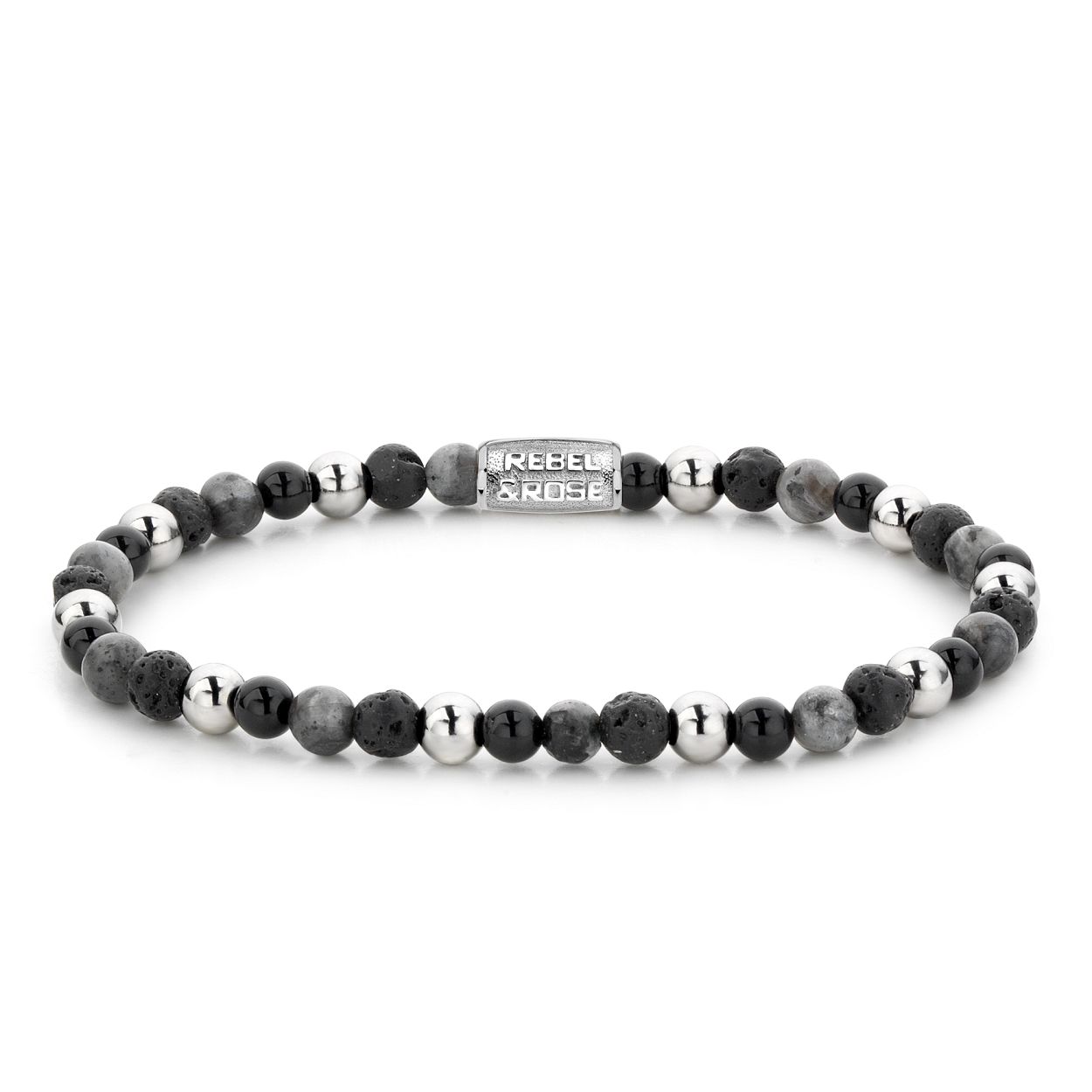 Rebel & Rose - Shiny Night 4mm Staal - 16.5cm