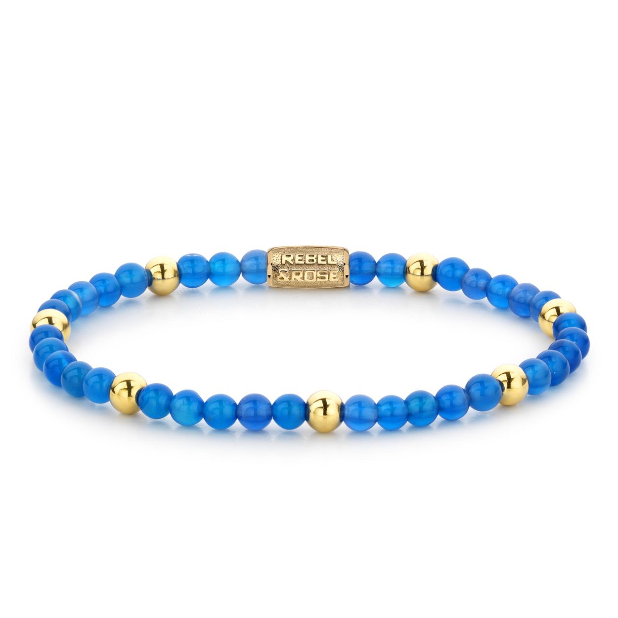 Deze armband is van het merk Rebel & Rose. Het is een damessieraad. De armband is goud van kleur.