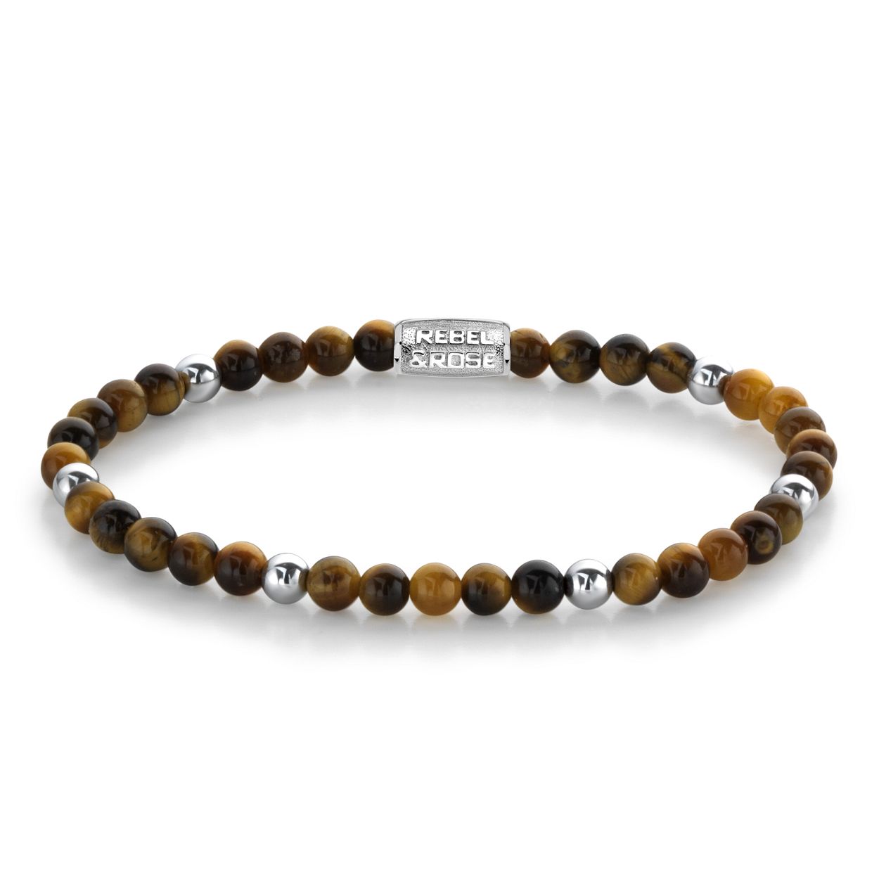Deze armband is van het merk Rebel & Rose. Het is een damessieraad. De armband is zilver van kleur.