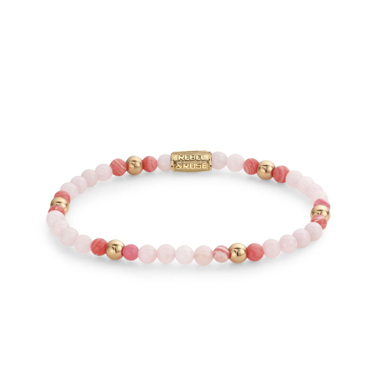 Deze armband is van het merk Rebel & Rose. Het is een damessieraad. De armband is goud van kleur.