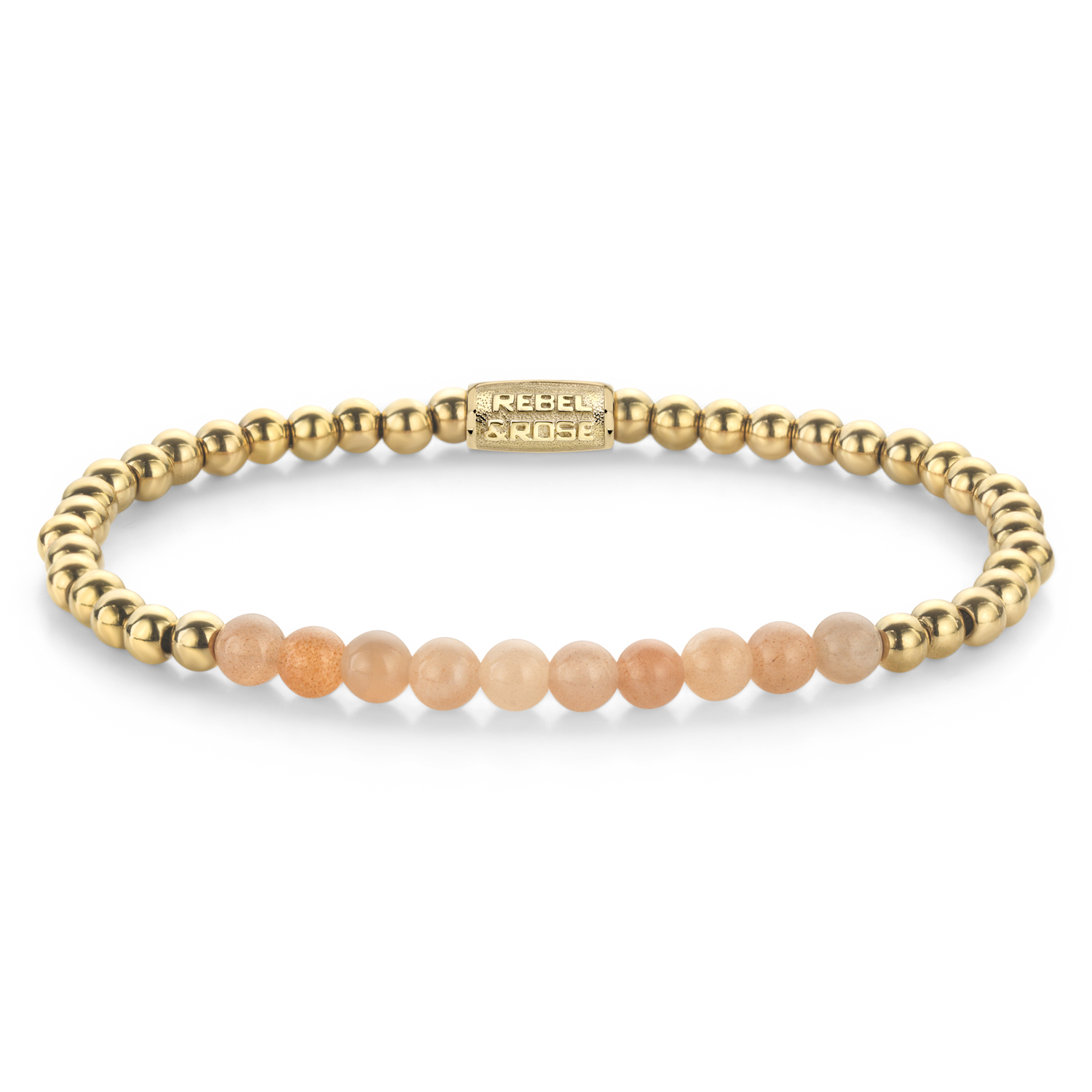 Rebel & Rose Armband Sunstone meets Yellow Gold RR-40139-G-S 
Dit is een armband van het merk Rebel & Rose
