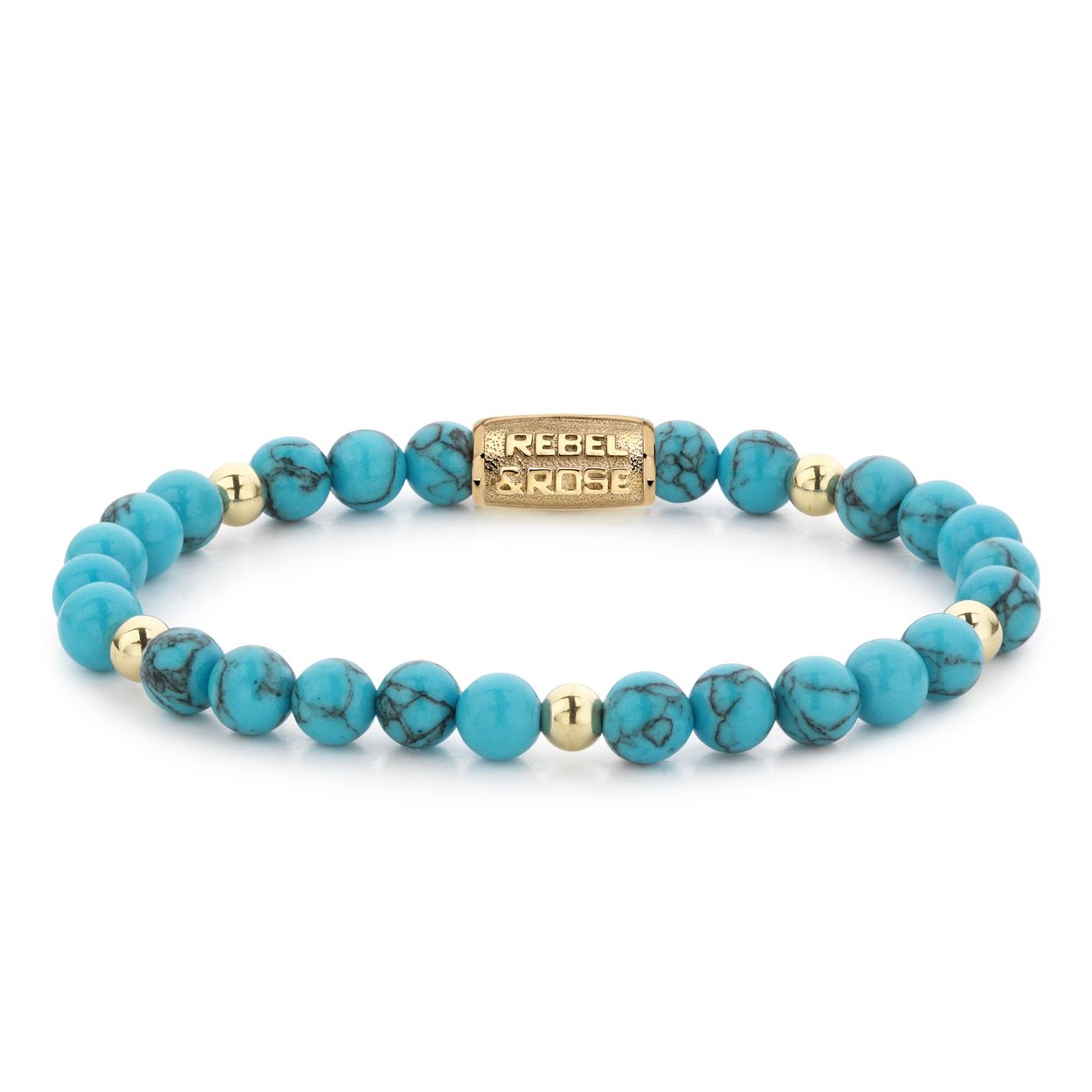 Deze armband is van het merk Rebel & Rose. Het is een damessieraad. De armband is goud van kleur.