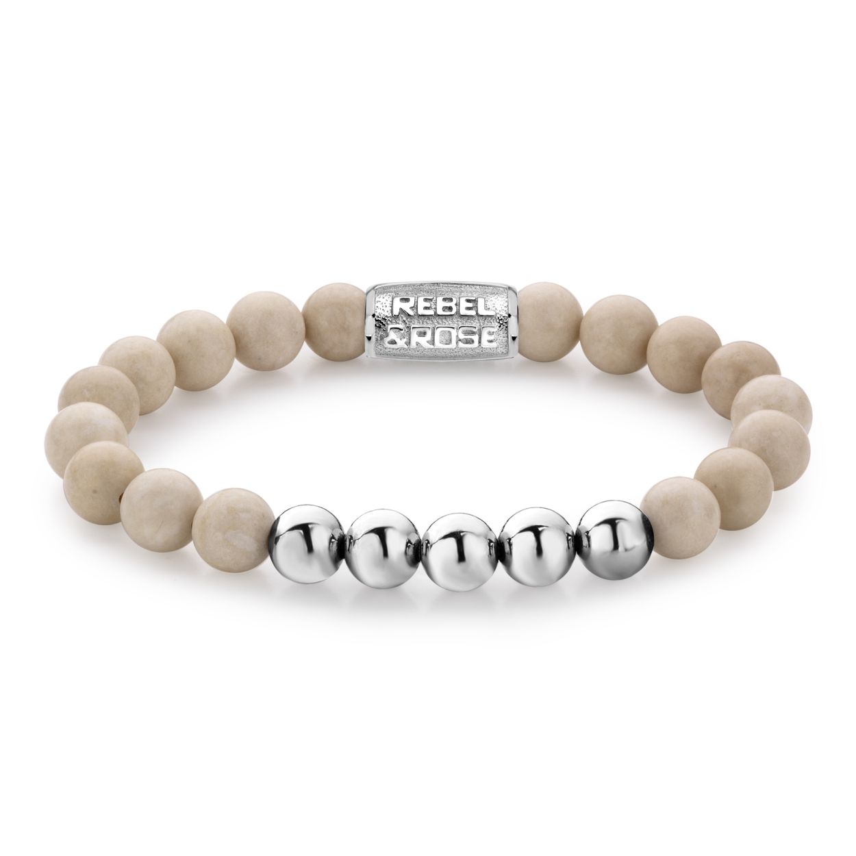 Dit is een armband van Rebel en Rose. Dit sieraad heeft een fossil.