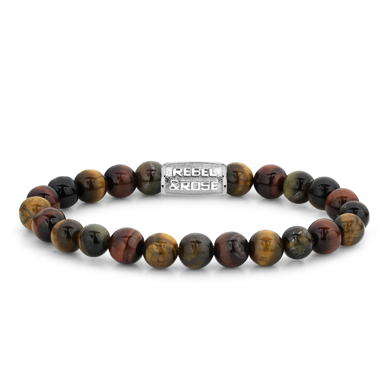 Rebel & Rose - Stones Only Who's afraid of the Tiger silver colored 19cm Large - RR-80009-S-L