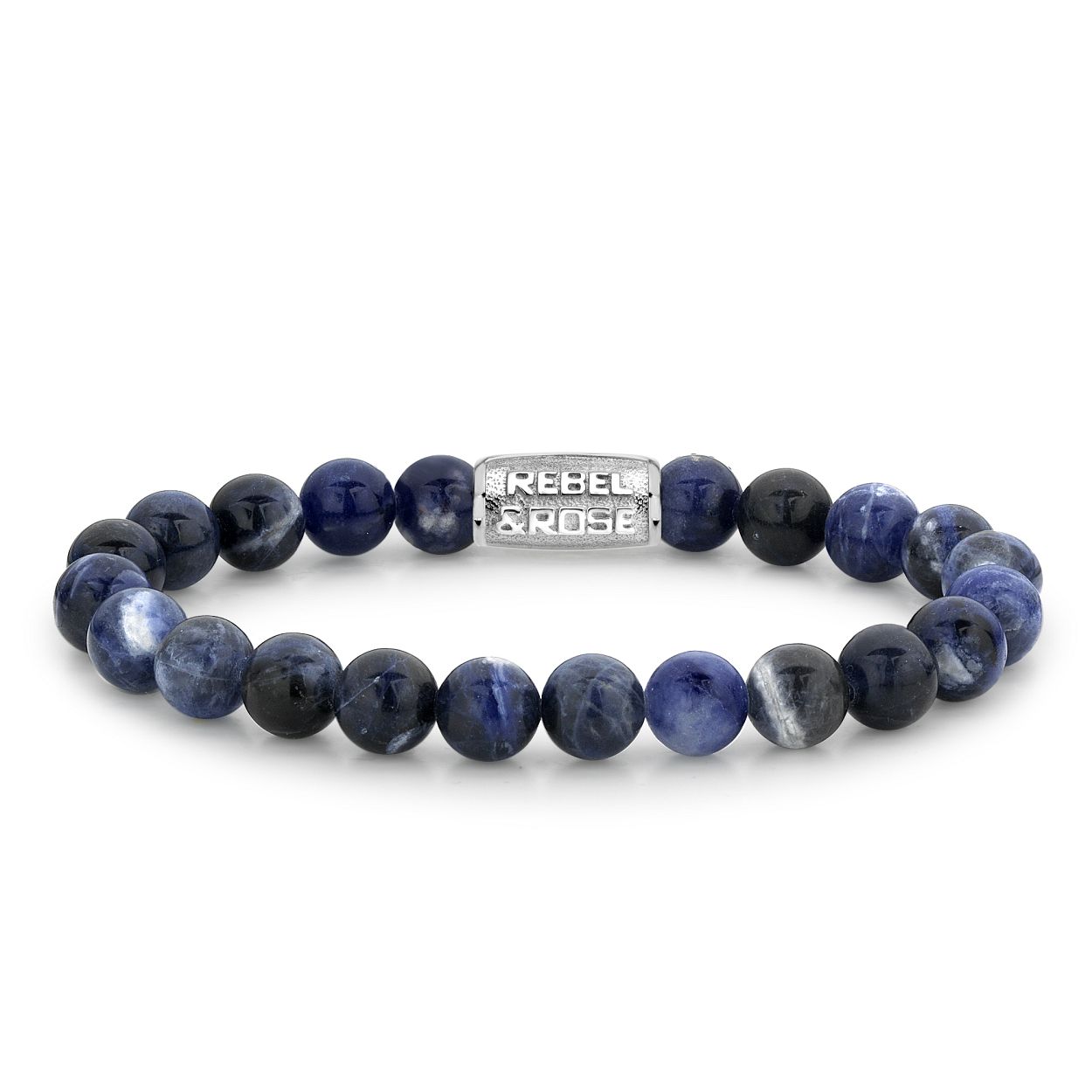 Rebel & Rose - Stones Only Midnight Blue silver colored 17.5cm