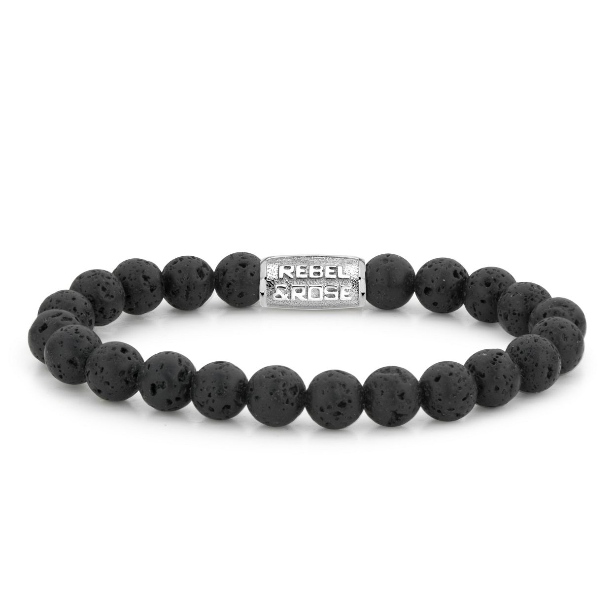 Deze armband is van het merk Rebel & Rose. Het is een unisexsieraad. De armband is zwart van kleur.