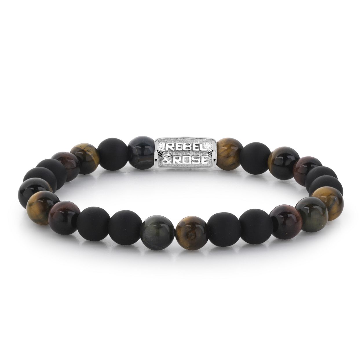 Deze armband is van het merk Rebel & Rose. Het is een herensieraad. De armband is zwart van kleur.