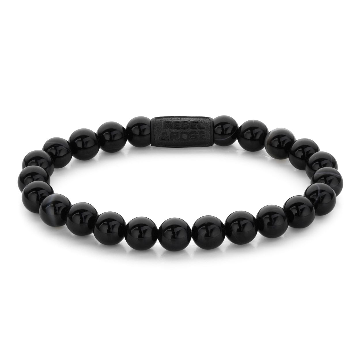 Deze armband is van het merk Rebel & Rose. Het is een herensieraad. De armband is grijs van kleur.