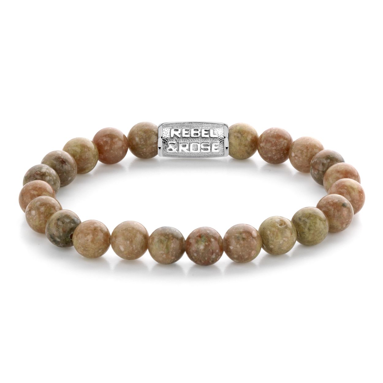 Deze armband is van het merk Rebel & Rose. Het is een herensieraad. De armband is bruin van kleur.